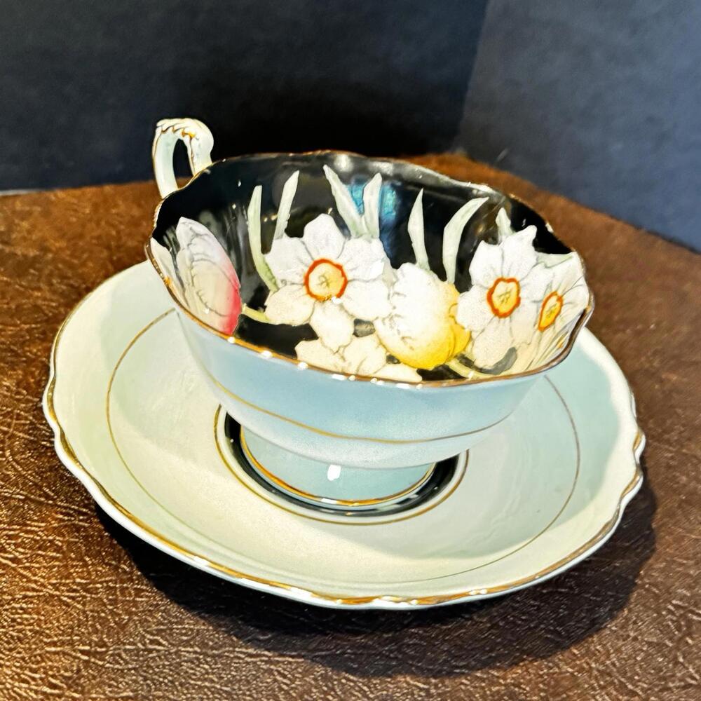 Vintage Paragon Double Warrant Daffodil Narcissus Teacup & Saucer Bone China